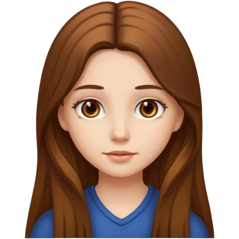 a girl with long hair emoji