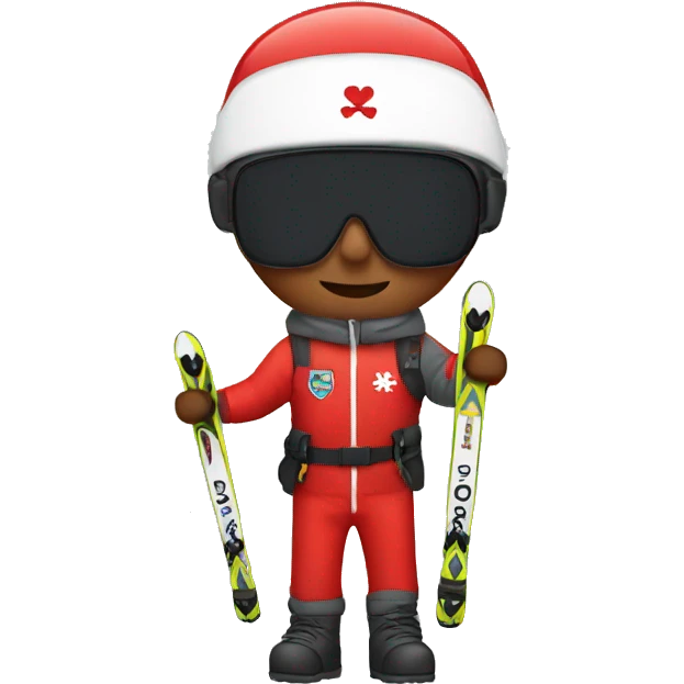 Me with a ski patrol emoji
