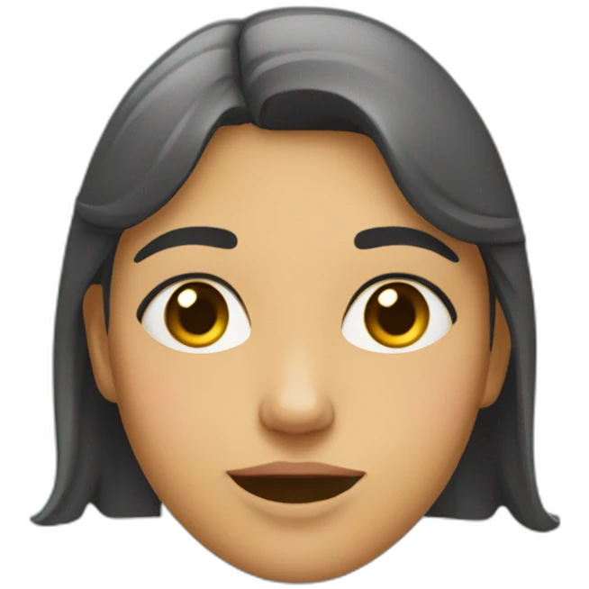 une fille qui louche emoji