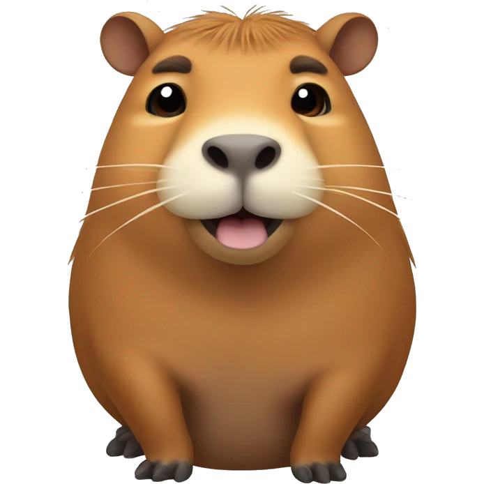 capybara with mandarin emoji