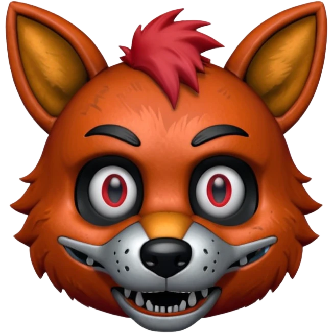 The head of Foxy of five nights at Freddy emoji