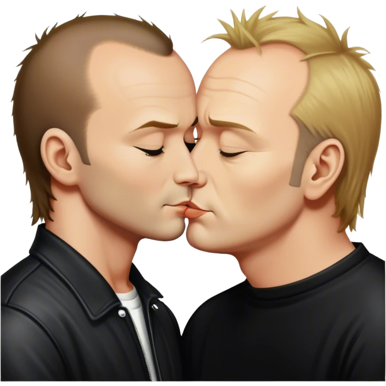 sting kissing kevin shields emoji