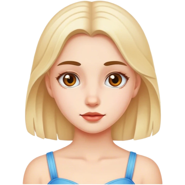 realistic portrait of girl emoji