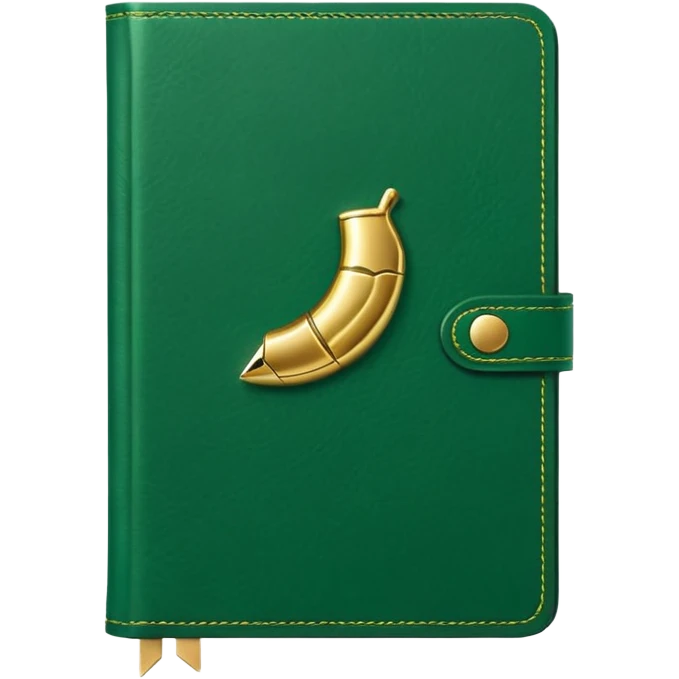 Aesthetic green note journal book emoji