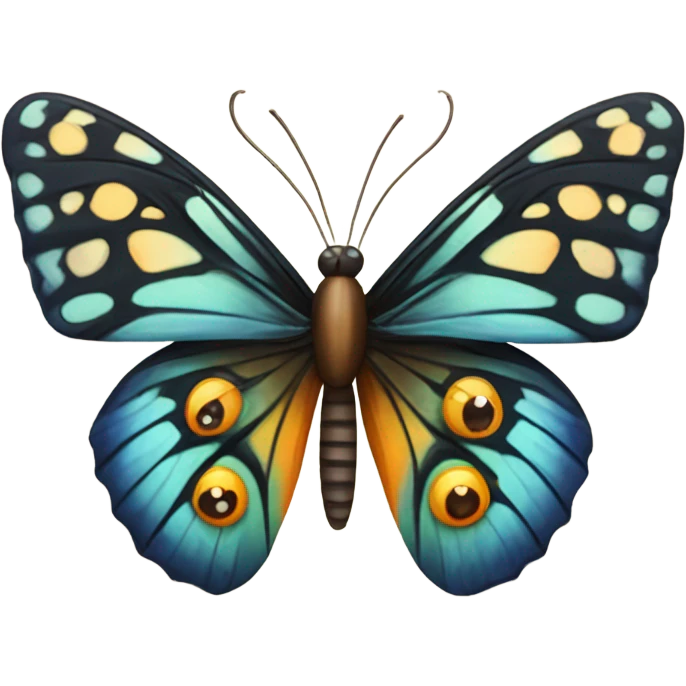 cute butterfly face  emoji