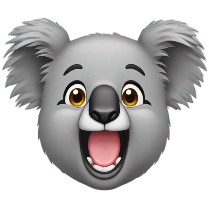 Koala qui explose de rire emoji