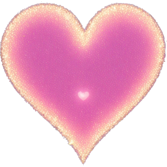 Heart with massive sparkles emoji