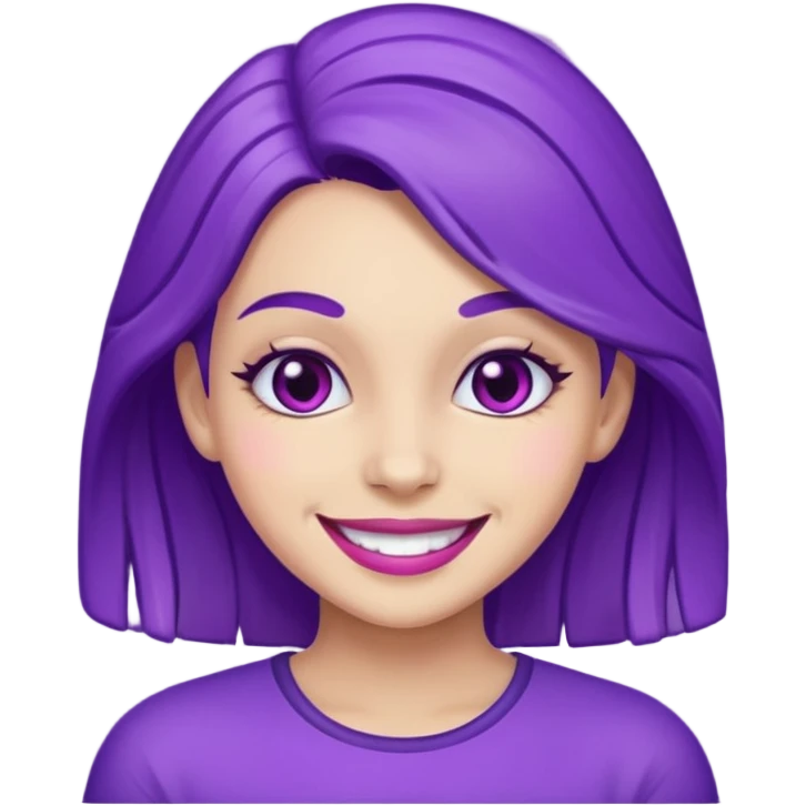 Purple girl emoji