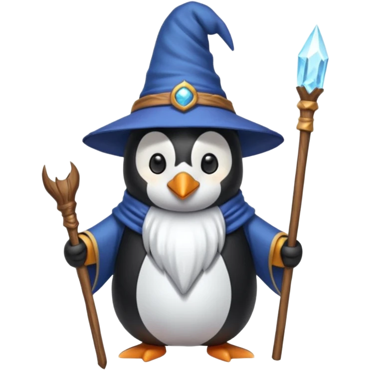 Penguin Wizard emoji