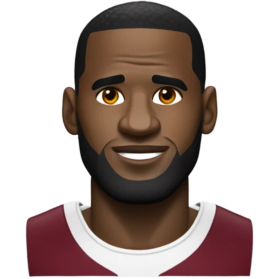 Lebron james getting a low taper fade emoji