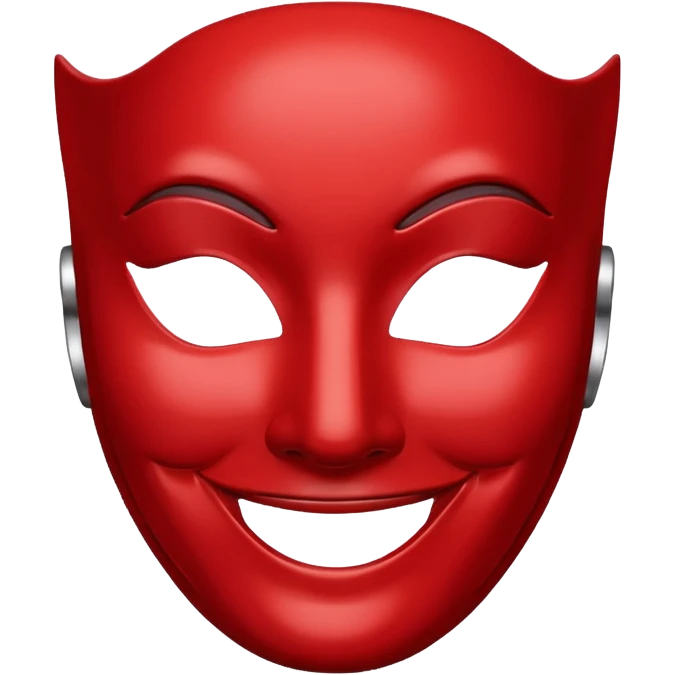 mask smile red emoji