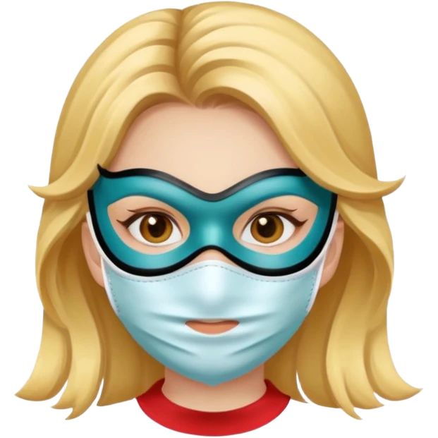 Girl with mask emoji