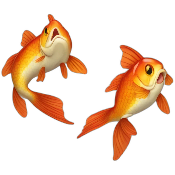 Deux Carpe emoji