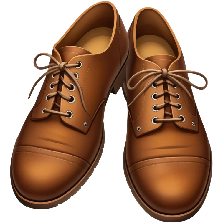 brown leather shoes emoji