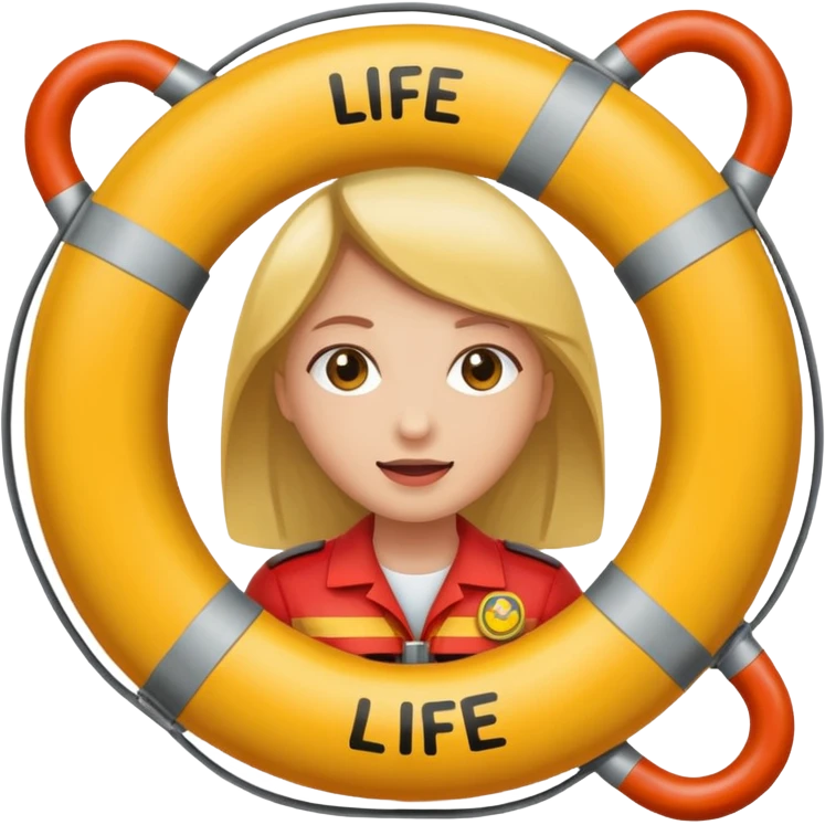 life saver woman emoji