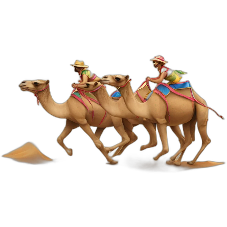 camel racing emoji