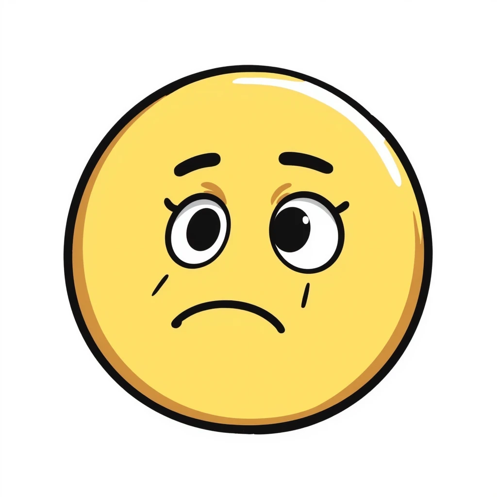 golden coin with a sad face emoji