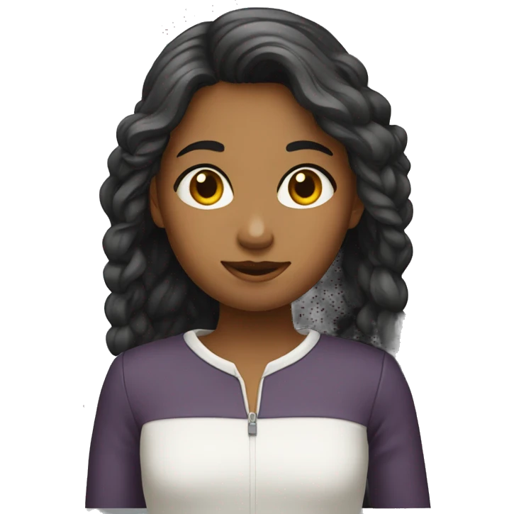 Fille timide  emoji