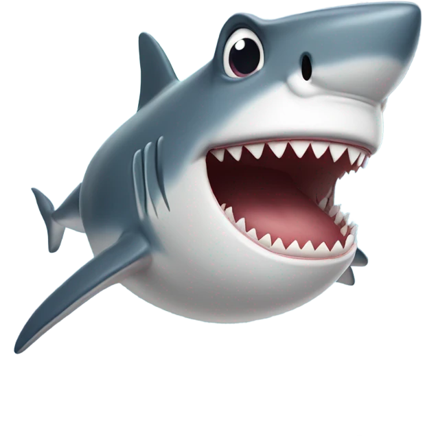 Shark with heart eyes emoji