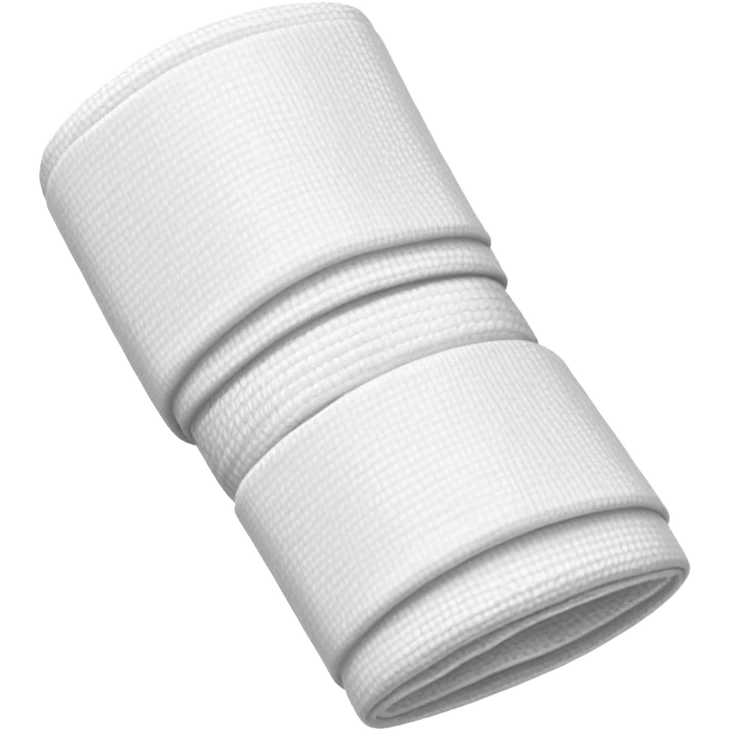 boxing hand wraps object icon, rolled athletic bandage for hands, white fabric texture, sporty combat gear, clean detailed look, 3D cartoon, mobile game icon style, centered, clean background, no text, no watermark
 emoji