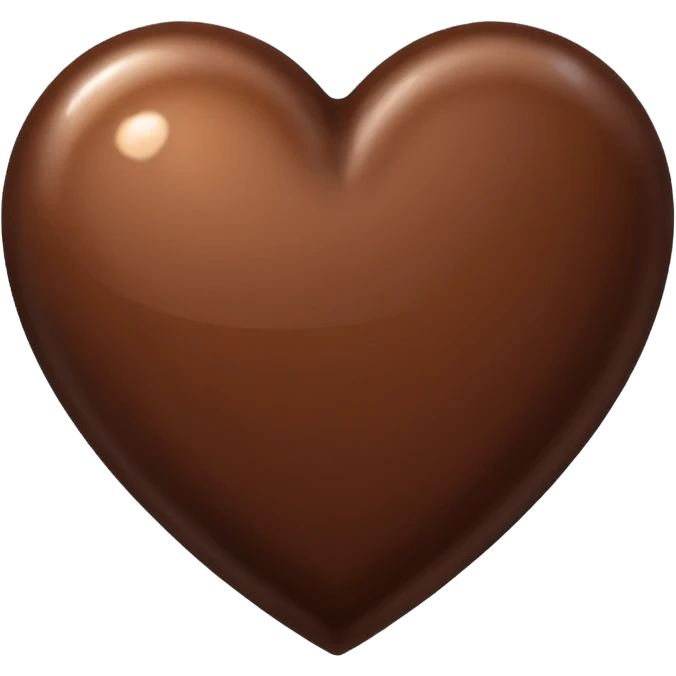 Brown heart emoji