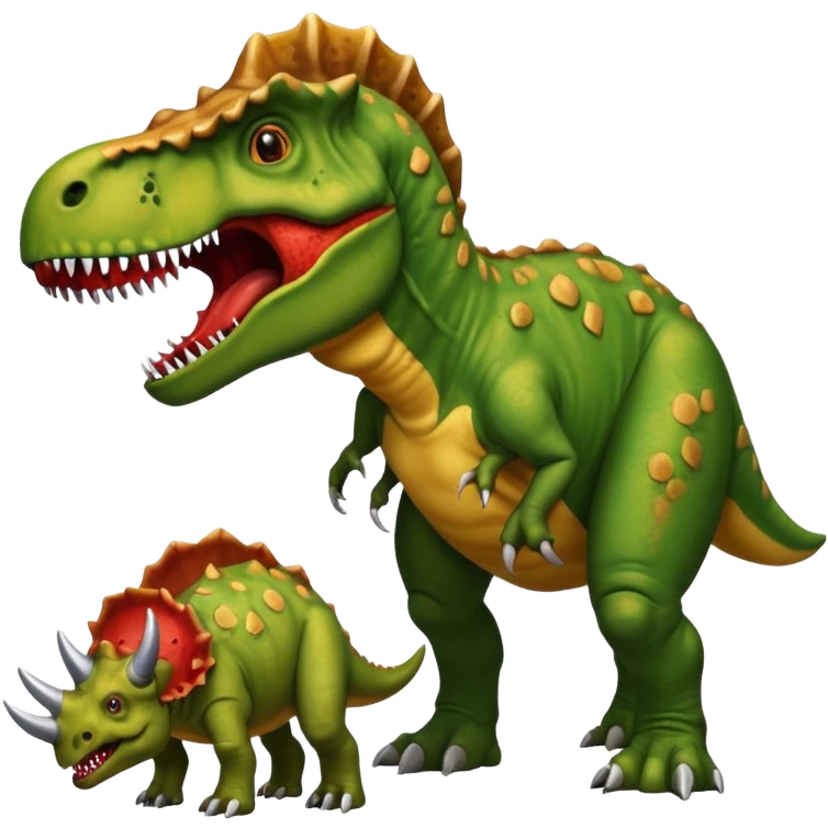 Dino eating dino emoji