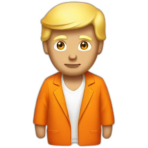 Donald Trump in orange jumpsuit emoji