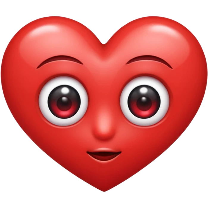 Cute big eye heart emoji emoji