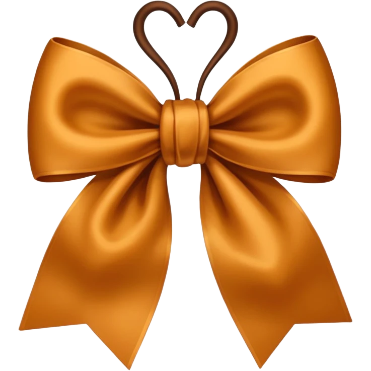 🎀 in brown emoji
