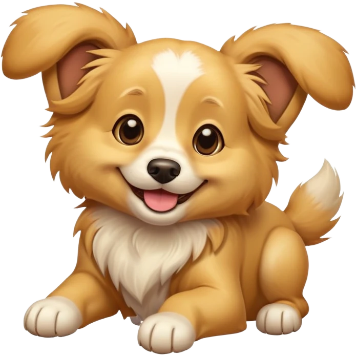 playful dog emoji
