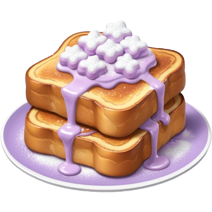 Pale purple french toast emoji