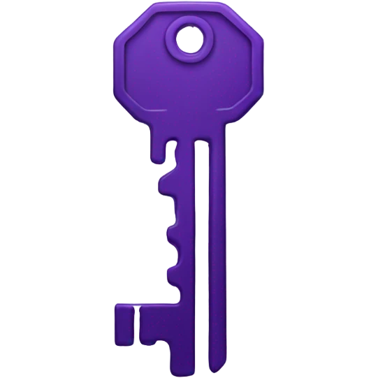 key purple emoji