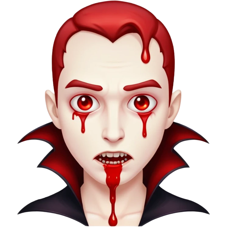 Vampire in blood emoji