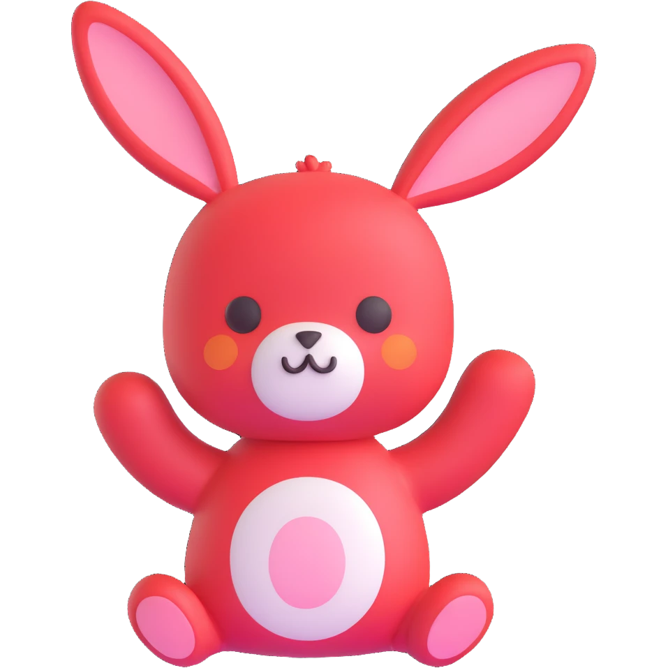 Labubu character, cute pose, vibrant colors, simple background emoji