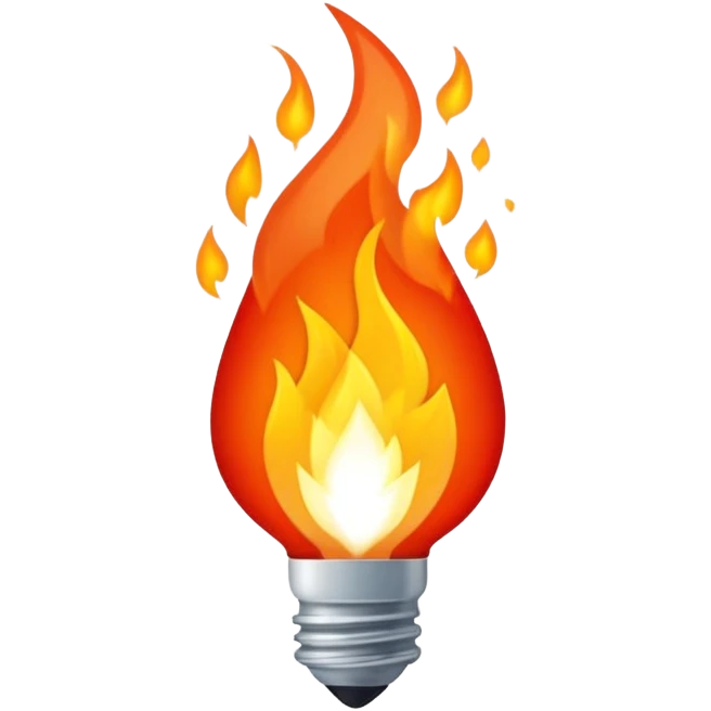 pouvoir ultime en feu emoji