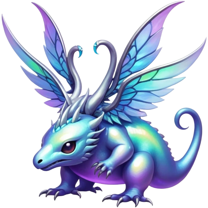 Epic divine complex detailed iridescent aesthetic-scenery-Fakémon-creature emoji