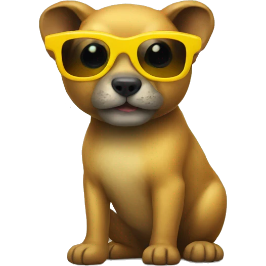 animal with yellow sunglasses emoji