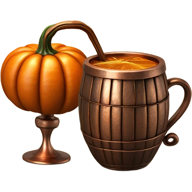 Pumpkin mule alcohol emoji