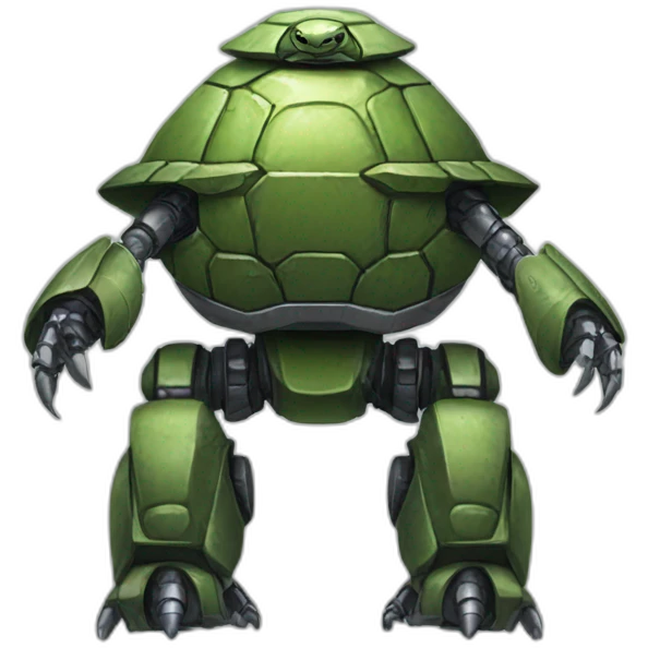 A robot armored turtle emoji