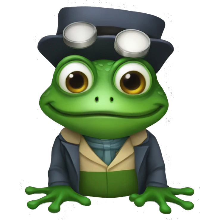 Doctor who is a frog emoji