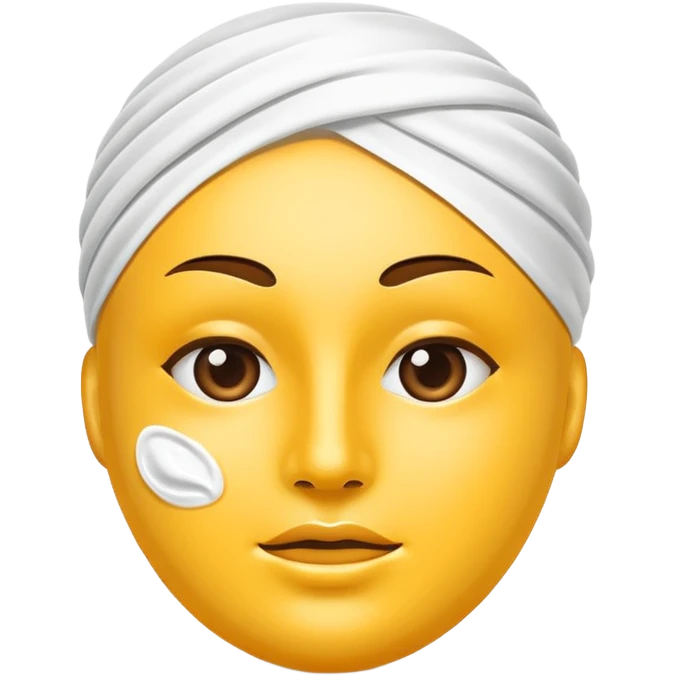 face mask cream emoji