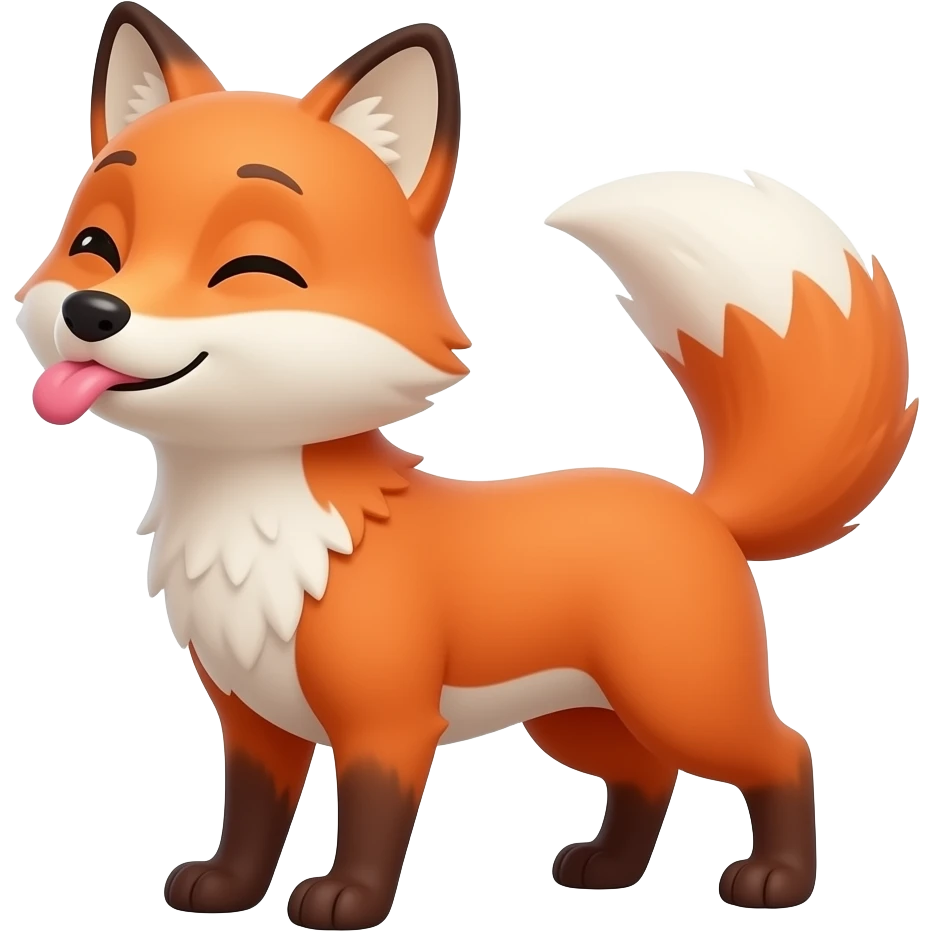 fox kiss blow emoji