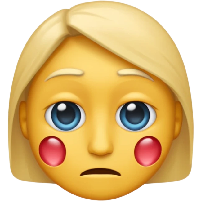 emoji représentant un 'noob', visage simple avec une expression maladroite ou confuse emoji