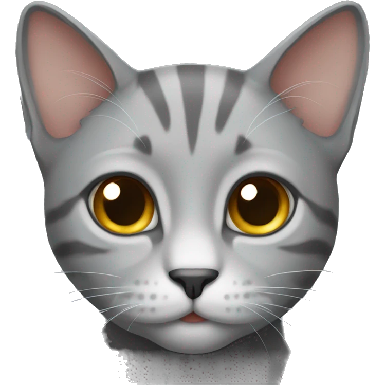 Grey cat  emoji