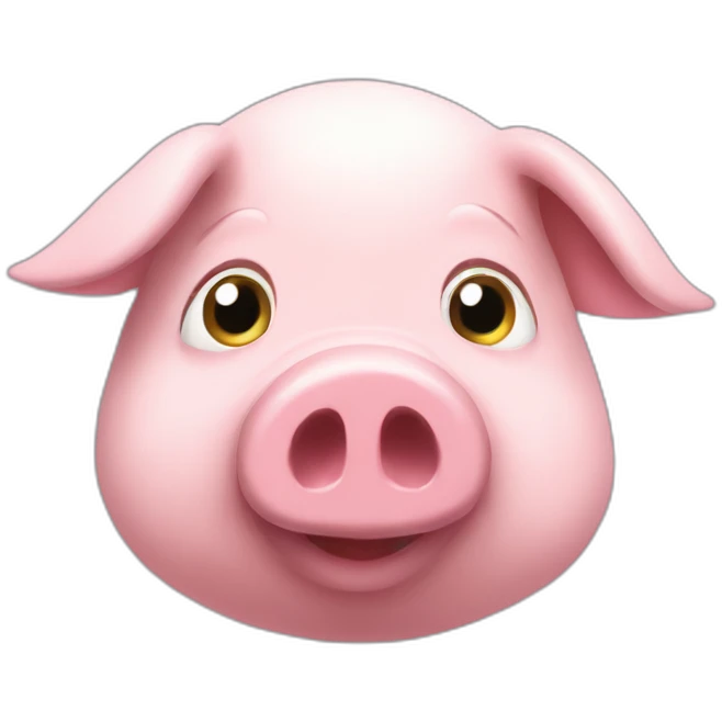 ロケット-pig emoji