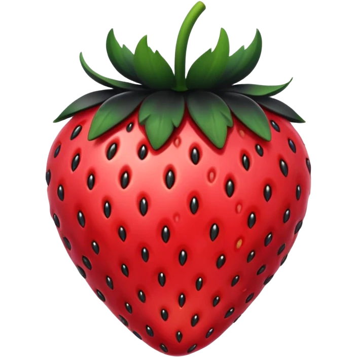 Fresa negra emoji