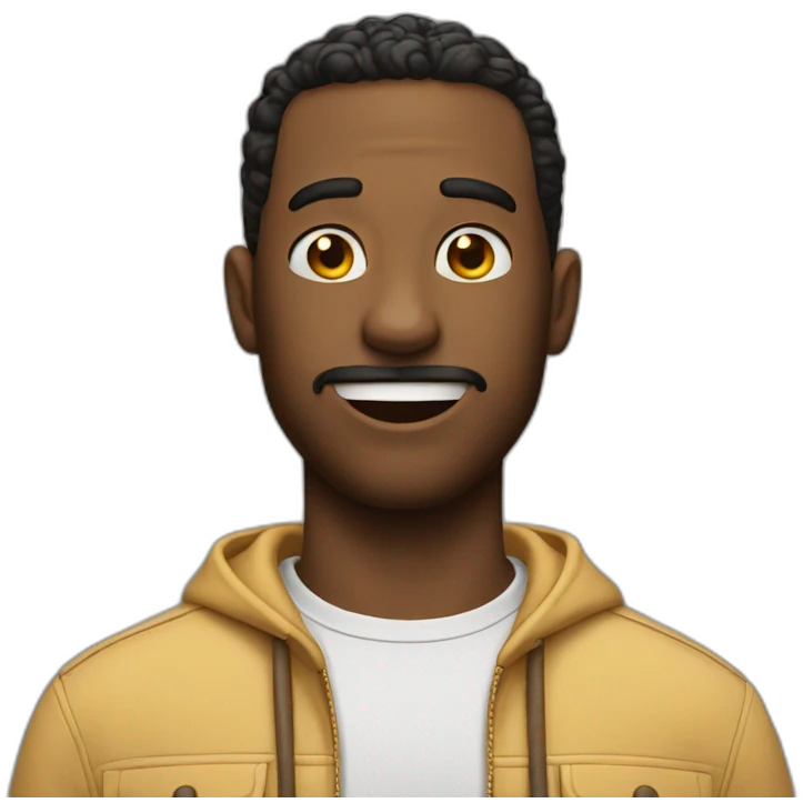 Emoji of a surprise man  emoji