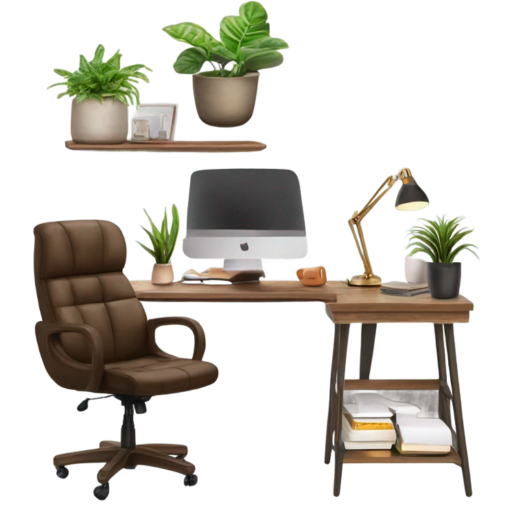 modern home office decorations emoji