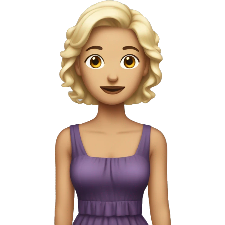 Corine in dress emoji
