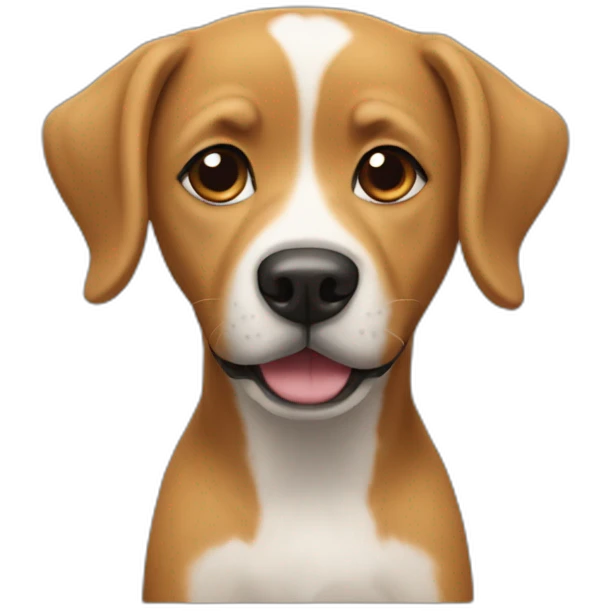 Dog in boba emoji